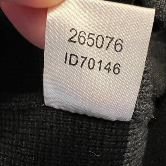 Ann Taylor LOFT Black & Gray Merino Wool Blend Sweater Skirt Zippers Size M NWOT - Picture 5 of 7